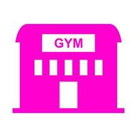 Gym on white background vector