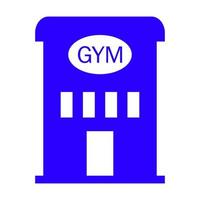 Gym on white background vector