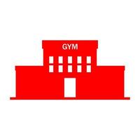 Gym on white background vector