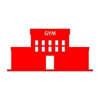 Gym on white background vector