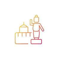 Lumbini gradient linear vector icon