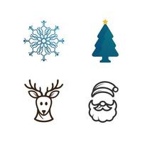 christmas logo and symbol illustration image icon vector design and symbol