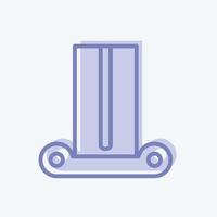 columna de iconos - estilo de dos tonos - ilustración simple, buena para impresiones, anuncios, etc. vector