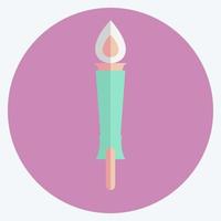 Icon Museum Torch - Flat Style- Simple illustration, Good for Prints , Announcements, Etc vector