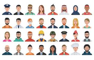 Set of People Avatar Icons