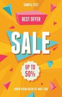 Sale Flyer or Poster vector