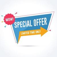 Special Offer Promotion Banner vector