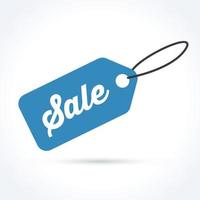 Blue Sale Tag vector