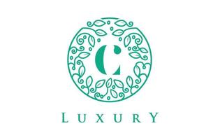 C Letter Logo Luxury.Beauty Cosmetics Logo vector
