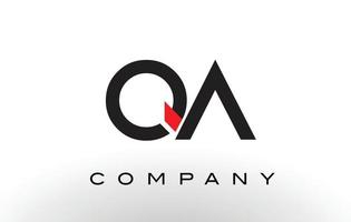 QA Logo.  Letter Design Vector. vector