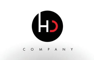 logotipo de HD. vector de diseño de letra.