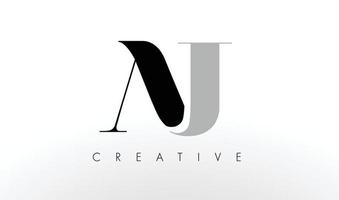 A J Letter Logo Design. Creative AJ Letters Icon vector