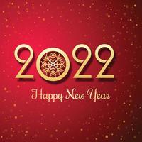 Elegant new year 2022 card holiday background vector