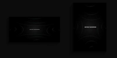 Dark background with curved rectangular lines for banners, posters, covers, social media backgrounds, card backgrounds vector