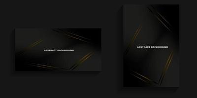 premium backgrounds, dark abstract backgrounds with elegant gold lines for banners, posters, card bacgrounds, social media backgrounds vector