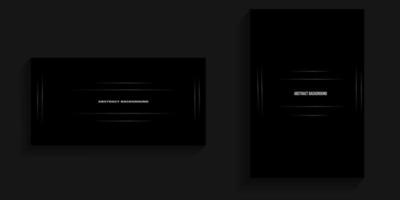 Premium dark background with elegant lines and shadows in the center, squares and lines on the right and left vector