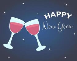 Happy new year background vector