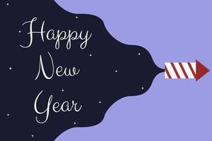Illustration vector design of happy new year background