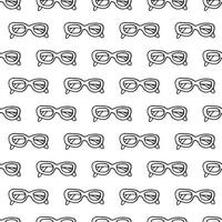 gafas de patrones sin fisuras. estilo de dibujo dibujado a mano. , minimalismo, monocromo, boceto. papel tapiz, textil, papel de regalo, fondo, marco de lectura, accesorio de moda vector