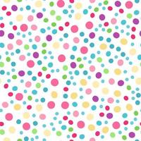 Seamless pattern with colorful circles. Great for fabrics, baby clothes, wrapping papers, covers. Hand drawn illustration on white background. vector