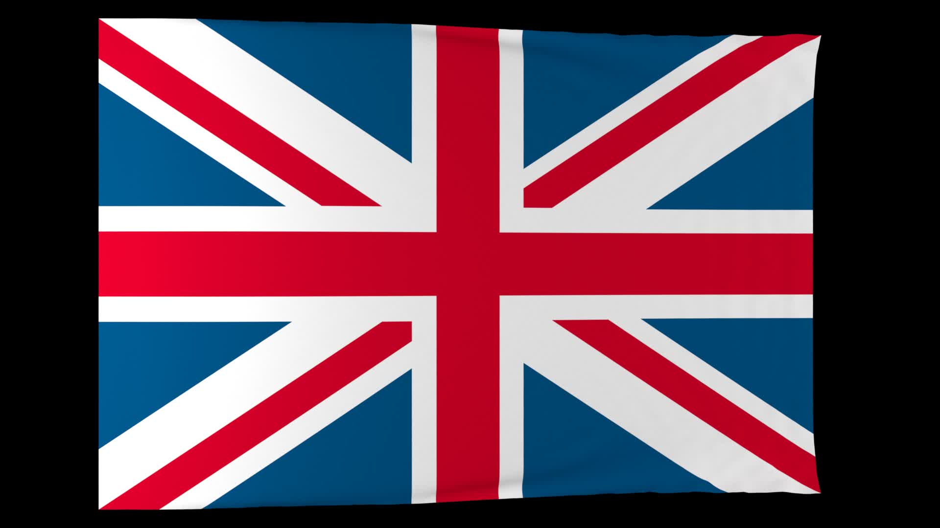 British flag created by computer graphics 4844793 Stock Video at Vecteezy