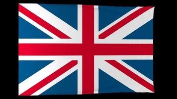 British flag created by computer graphics video