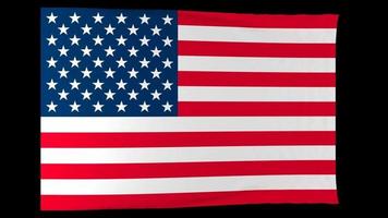 American flag created with computer graphics