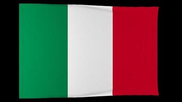 Italian flag created by computer graphics video