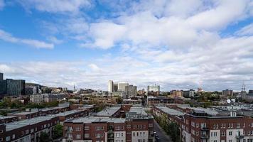 Secuencia de timelapse de 4 k de montreal, canadá - la ciudad de montreal durante el día video