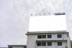 billboard or advertising poster on building for advertisement concept background photo