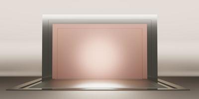 studio background Shiny square base backdrop for product display