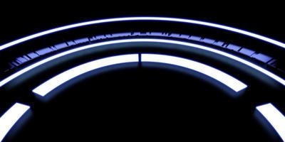 neon light circle reflective color laser background photo