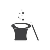 Wand Magic hat icon vector template