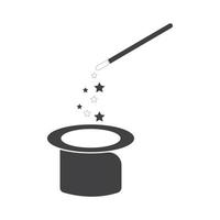 Wand Magic hat icon vector template