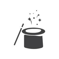 Wand Magic hat icon vector template