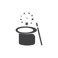 Wand Magic hat icon vector template