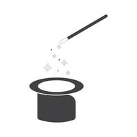 Wand Magic hat icon vector template