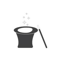 Wand Magic hat icon vector template