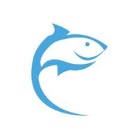 Fish logo template. Creative vector symbol