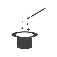 Wand Magic hat icon vector template