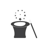 Wand Magic hat icon vector template