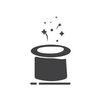 Wand Magic hat icon vector template