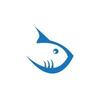 Fish logo template. Creative vector symbol