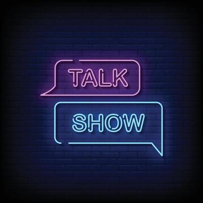 Talk Show Neon Signs Style Text Vector