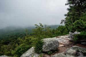 niebla sobre el lago minnewaska foto