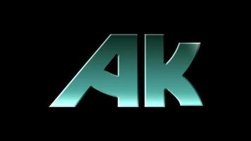 ak desenho animado de logotipo corporativo e moderno, parte um video