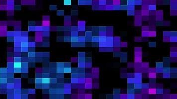 arte abstrata de pixels de néon brilhante