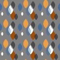 Oldie navette dim color seamless pattern on grey background vector