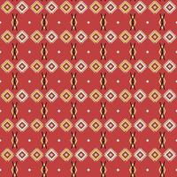 Colorful warm tone Moho seamless pattern background vector