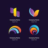 Modern Gradient Logo Design vector